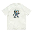 Sachi0625のレトロ戦闘ロボットＴ オーガニックコットンTシャツ