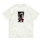 カジャ　かつみ　katsumi kajaのサムライ猫パート1[SAMURAI　CAT] Organic Cotton T-Shirt