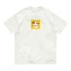 AQUAMETAVERSEの帽子をかぶった可愛いウサギ Marsa 106 オーガニックコットンTシャツ