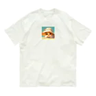 AQUAMETAVERSEの帽子をかぶった可愛い子猫 Marsa 106 オーガニックコットンTシャツ