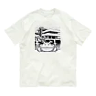 archifrogの落水荘風の建築物に佇むカエル Organic Cotton T-Shirt