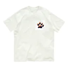 ニャン丸の猫の肉球ニャンポイント オーガニックコットンTシャツ