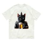 ねこねこぱんくのPUNK ROCK猫の「スパイク」 Organic Cotton T-Shirt