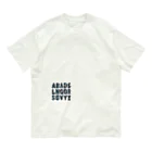ajones-usaのアルファベットデザイン Organic Cotton T-Shirt