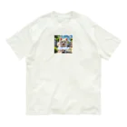 tagamiya7の可愛く別れを告げるポメチワ Organic Cotton T-Shirt