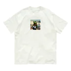 Shuji Nの飛行機を操縦しているカエル Organic Cotton T-Shirt