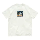 みんとの恐竜vsロボット Organic Cotton T-Shirt