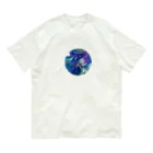 marbling designの宇宙 オーガニックコットンTシャツ