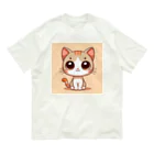 yos-1292583のねこニコばん オーガニックコットンTシャツ