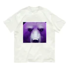 kumanekosanndaisukiの厳ついお顔の熊さん Organic Cotton T-Shirt