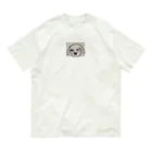 Aflo-の疲れた犬 オーガニックコットンTシャツ