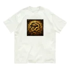 hitoshi777の金運上昇！　最強の富の象徴『黄龍』 Organic Cotton T-Shirt