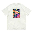 モノモノクローゼットの花々 オーガニックコットンTシャツ