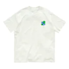 しぜんとあそんでるののオオイヌノフグリみっけ。 オーガニックコットンTシャツ