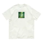 tentetenの高い木と森と人 Organic Cotton T-Shirt