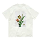 とみよのちぎり絵のとみよのお花２ オーガニックコットンTシャツ