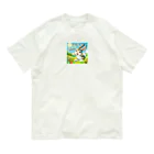 Yuya-Naganoの元気なウサギ オーガニックコットンTシャツ