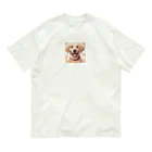 siawasejikanの素敵な笑顔のラブラドール オーガニックコットンTシャツ