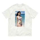 kamakirin011のAI美女の水着姿 005 オーガニックコットンTシャツ