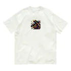 momonekokoのカラフルな侍 オーガニックコットンTシャツ