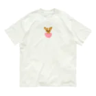 ゆずずショップのハートチワワ　！！ オーガニックコットンTシャツ