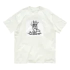 "Urban working cats"の都会で働く猫 オーガニックコットンTシャツ