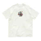 リトルスタイルズ　パパママ&子ども服の虹ドラゴン Organic Cotton T-Shirt