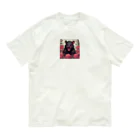 Sunbathingのバラとタスマニアデビル Organic Cotton T-Shirt