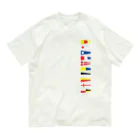 kimchinのカラフルな船の信号旗 Organic Cotton T-Shirt