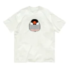 文鳥堂のもっちり桜文鳥 オーガニックコットンTシャツ