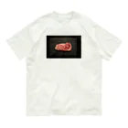 nikunootaniのステーキ オーガニックコットンTシャツ