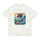 ふぇにゃんくすの猫サーファーたま Organic Cotton T-Shirt