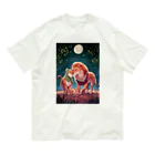 GE_Tulleの【パレスチナと共に】オリーブとライオン Organic Cotton T-Shirt