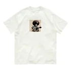 atu-daruma77のウクレレを持つアフロヘアのかわいい成長 Organic Cotton T-Shirt