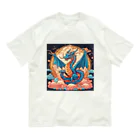 the blue seasonの昇華する守護龍 Organic Cotton T-Shirt