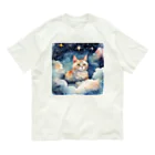 星降る夜にの星雲猫 Organic Cotton T-Shirt