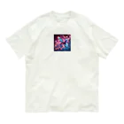 xsayaxの鮮やかな蝶々 オーガニックコットンTシャツ