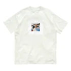 保護ねこねっこ倶楽部のスピードスターにゃんこ オーガニックコットンTシャツ