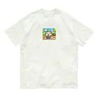 子猫カーニバルの遠足の楽しいお弁当タイム オーガニックコットンTシャツ