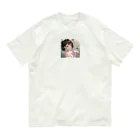 バズボックス・デザインのシャワー浴びてる女の子 オーガニックコットンTシャツ