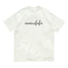 momonekokoの【momonekoko】のロゴ風デザイン オーガニックコットンTシャツ