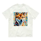 KAPPA TRAVEL GOの柴犬の幾何学 オーガニックコットンTシャツ