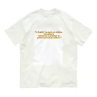 tatuo999の何事も辛抱 オーガニックコットンTシャツ