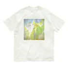 kirokokeshiの氷の世界に桜が咲く オーガニックコットンTシャツ