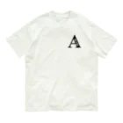 ayunksyのアイヌ文様✖️アルファベット オーガニックコットンTシャツ