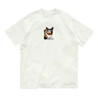 まいかる🔮 何かをチャレンジするときの開運アドバイザーの幸せなみけねこ オーガニックコットンTシャツ