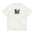 ganeshaのクマとサイクリング.. png Organic Cotton T-Shirt