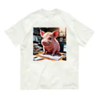 MTHのプロジェクトのタスクを割り当てるミニブタ Organic Cotton T-Shirt