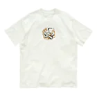 ぶーちゃんの幸運をもたらす白いヘビ オーガニックコットンTシャツ