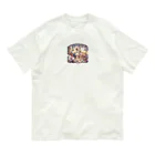 Jindyblogの働いたら負け（裏と表） Organic Cotton T-Shirt